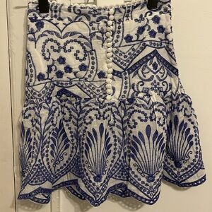 Floral mini skirt